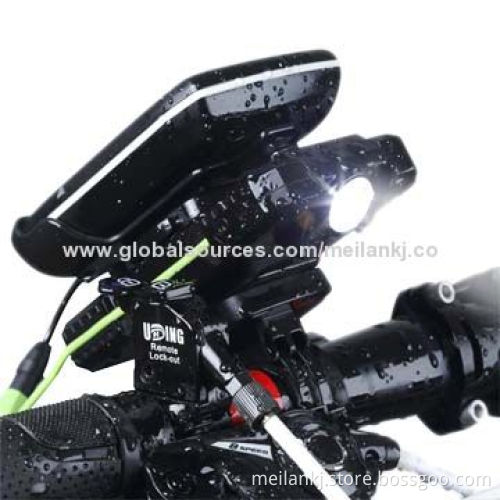 Waterproof bike dynamo with high brightly flashlight, SOS function